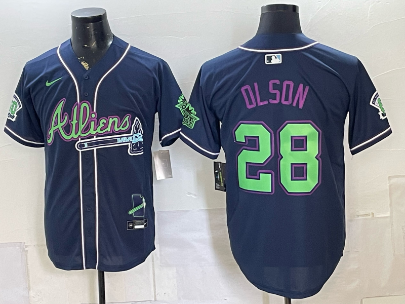 men 2026 Atlanta Braves #28 Olson blue Game Nike MLB Jersey 0727->atlanta braves->MLB Jersey